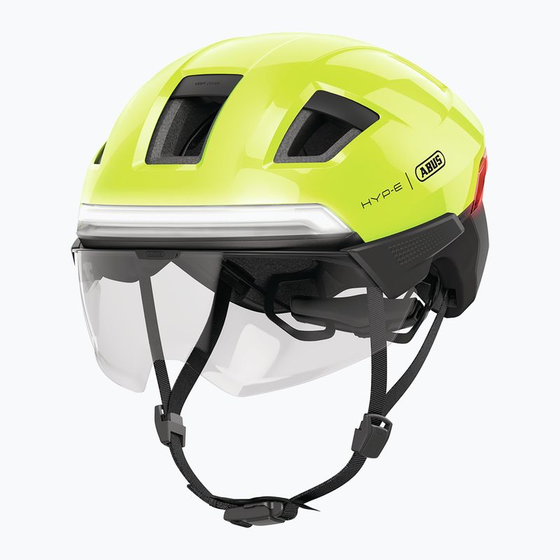 Bike helmet with indicators ABUS Hyp-e Ace signal yellow 9