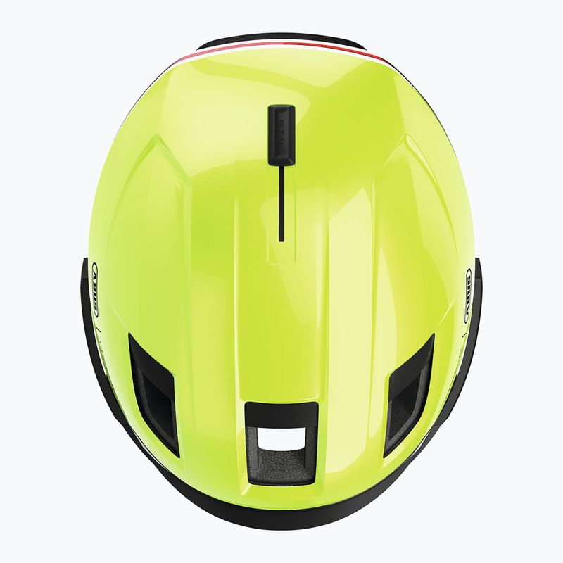 Bike helmet with indicators ABUS Hyp-e Ace signal yellow 15