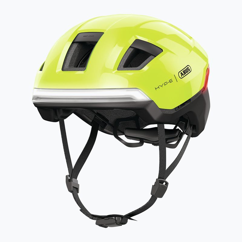 Bike helmet with indicators ABUS Hyp-E signal yellow
