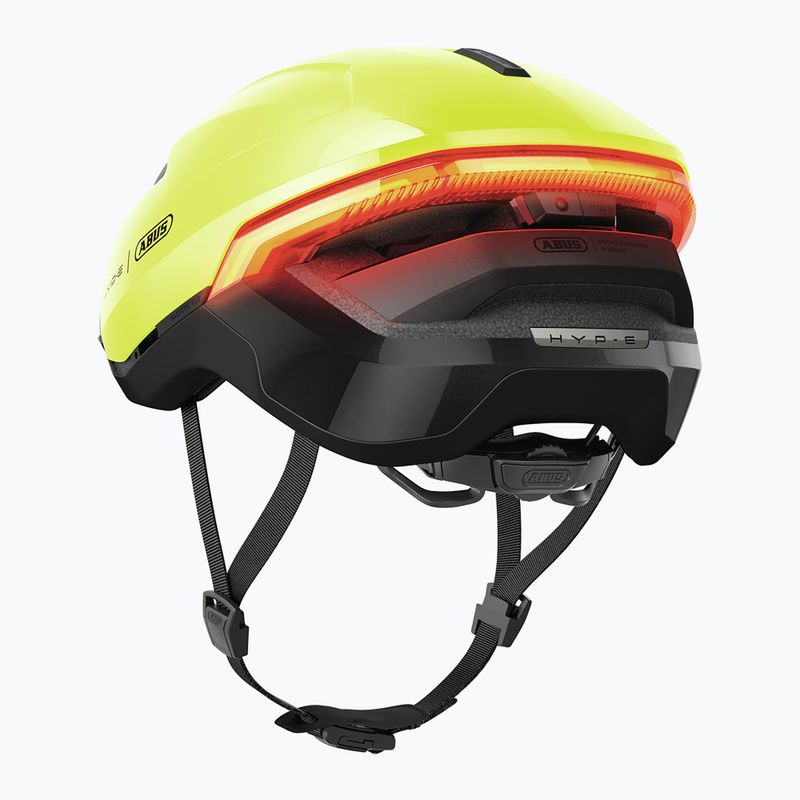 Bike helmet with indicators ABUS Hyp-E signal yellow 4