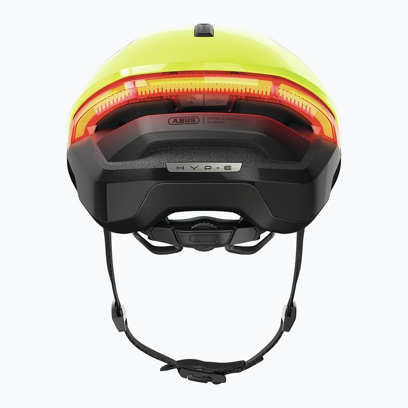 Bicycle helmet with indicators ABUS Hyp-E signal yellow 6