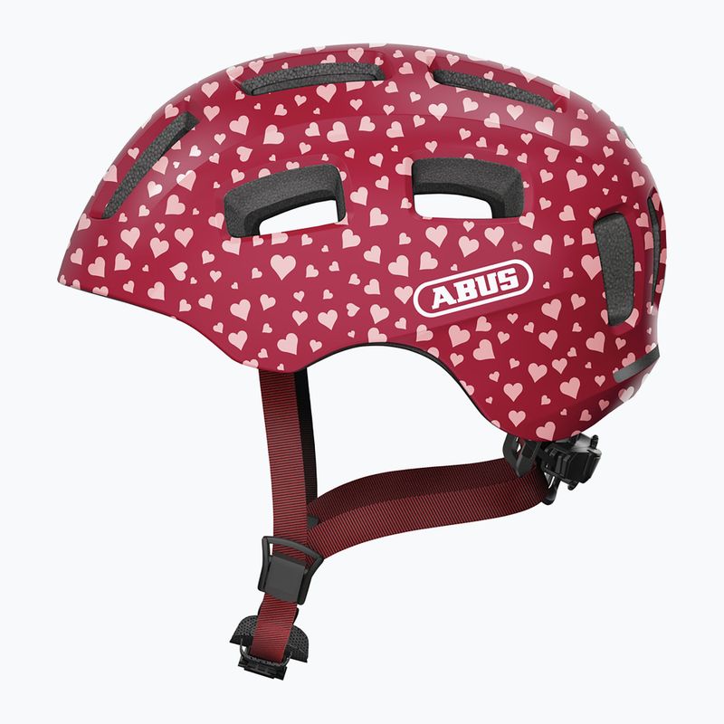 ABUS Youn-I 2.0 cherry heart children's bike helmet