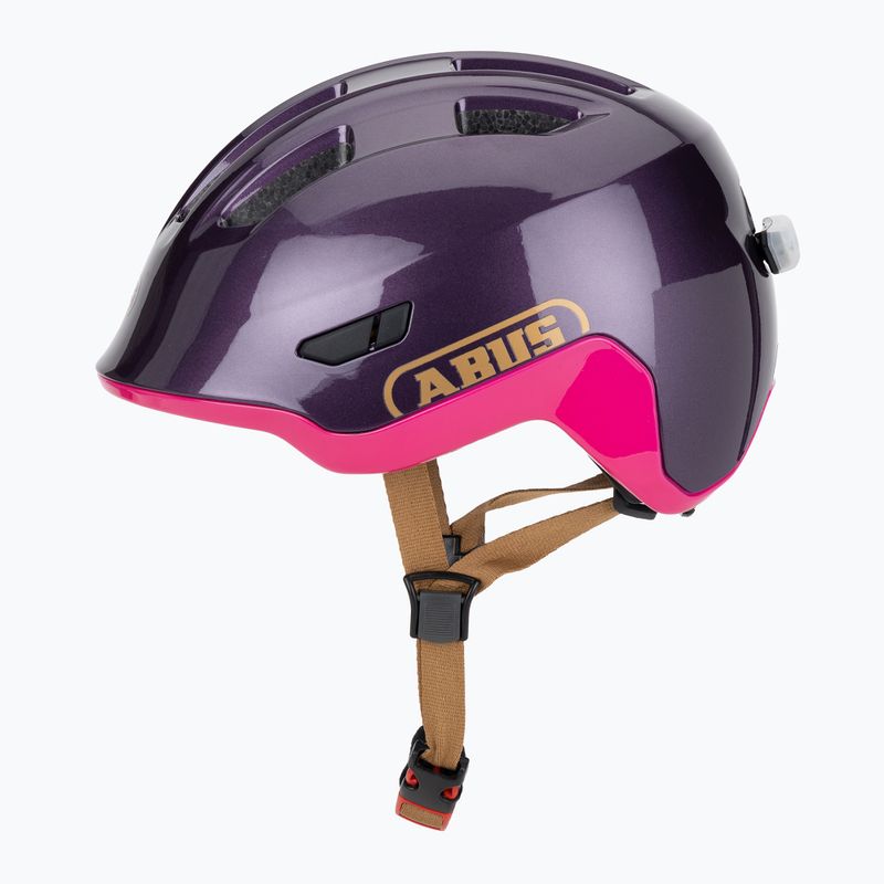 Children's bicycle helmet Smiley 3.0 ACE LED royal purple 3
