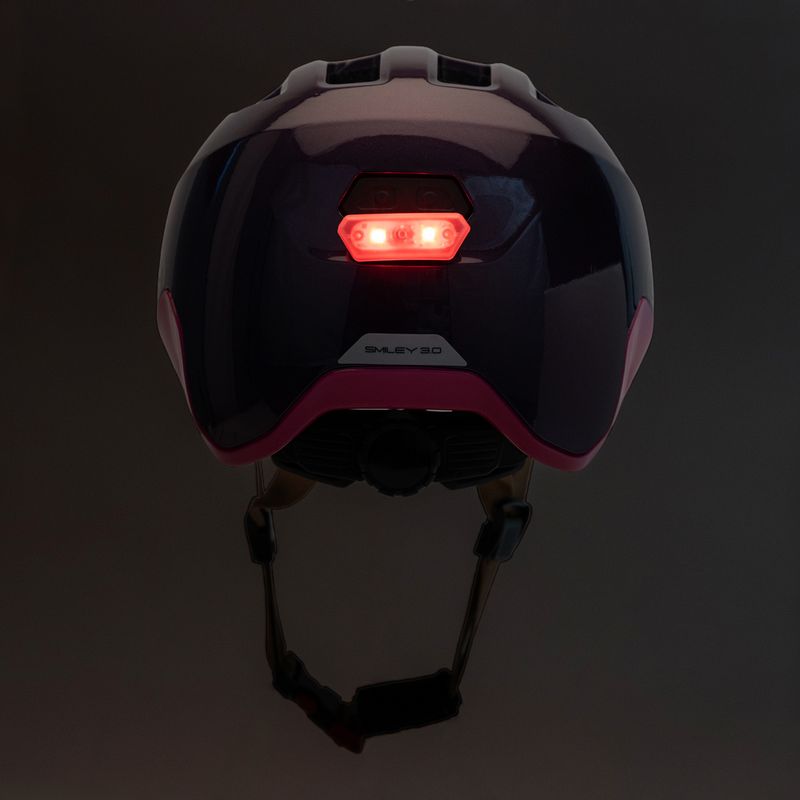 Children's bicycle helmet Smiley 3.0 ACE LED royal purple 8