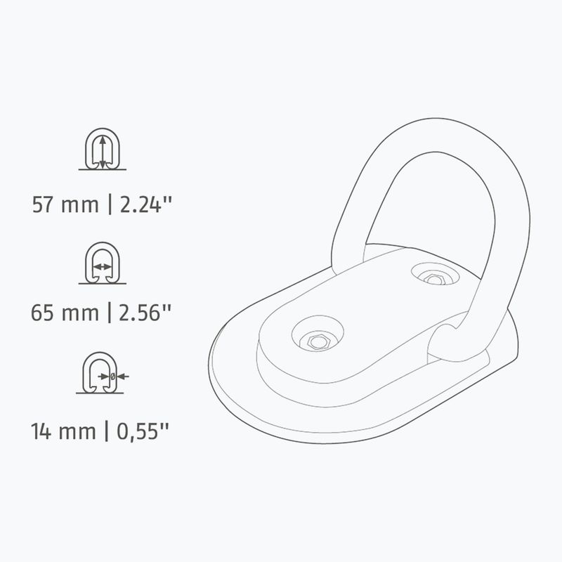 Bicycle anchor ABUS WBA75 Granite B/SB black 2