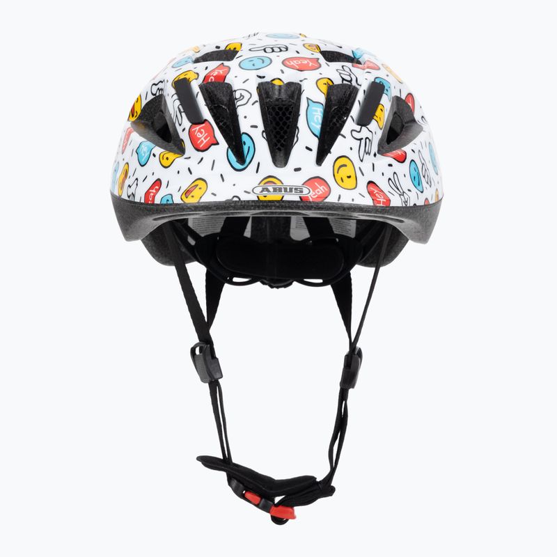 Children's bike helmet ABUS Smooty 2.0 white smiley 2