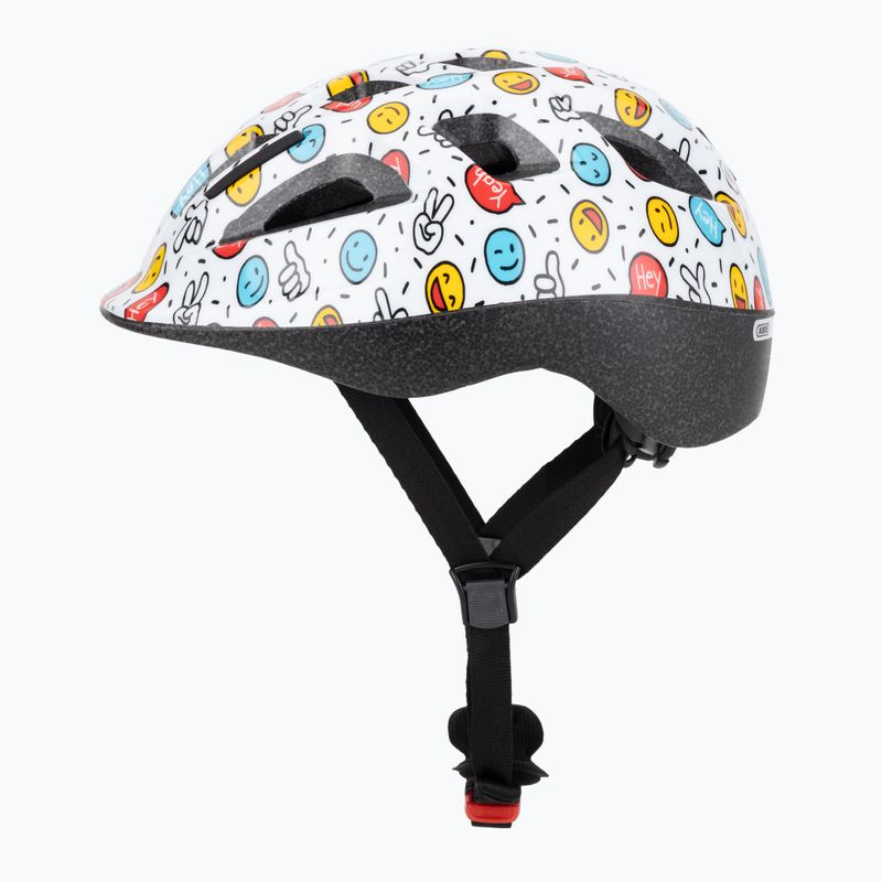 Children's bike helmet ABUS Smooty 2.0 white smiley 3