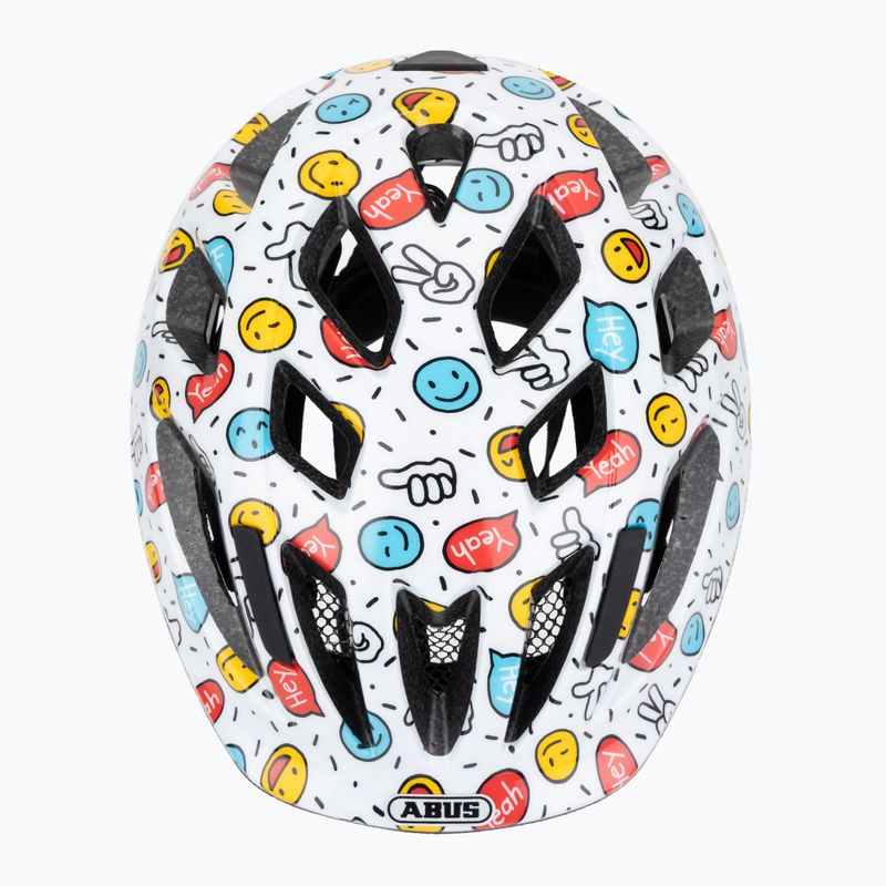 Children's bike helmet ABUS Smooty 2.0 white smiley 6