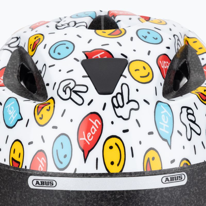 Children's bike helmet ABUS Smooty 2.0 white smiley 7