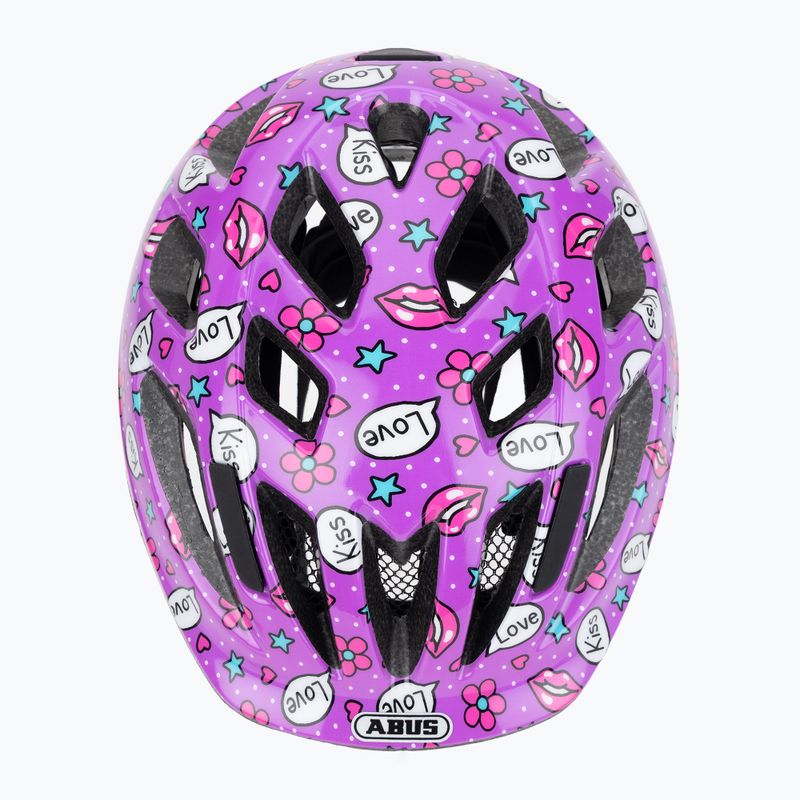 Children's bike helmet ABUS Smooty 2.0 purple kisses 6