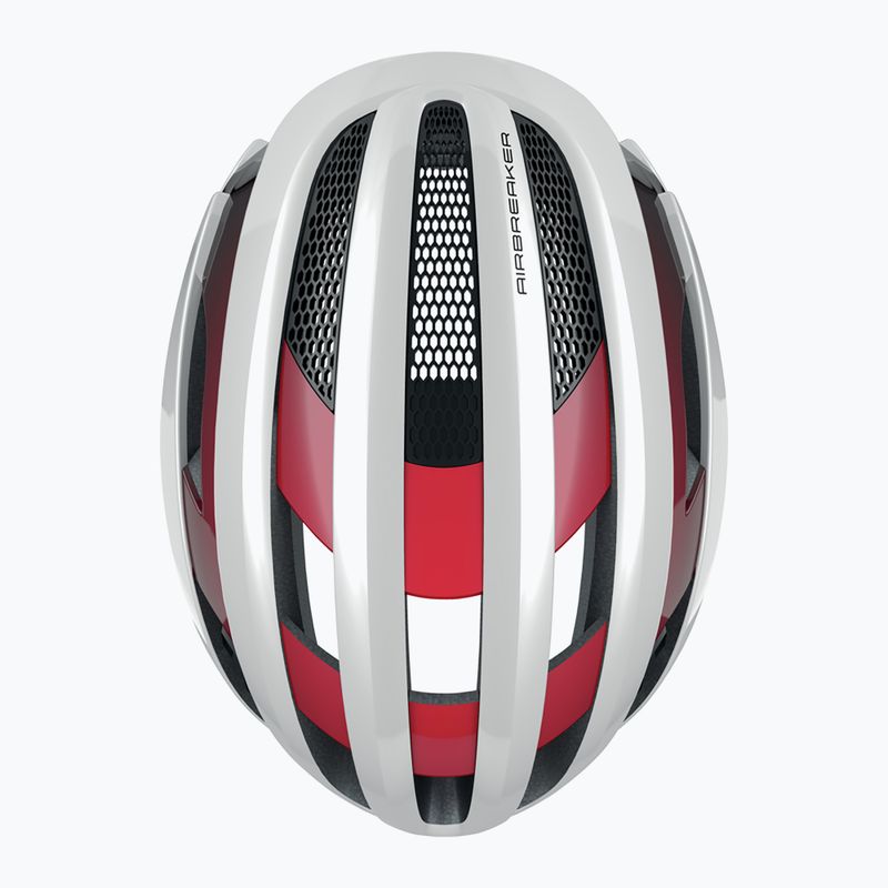 ABUS AirBreaker bicycle helmet white and red 86836 9