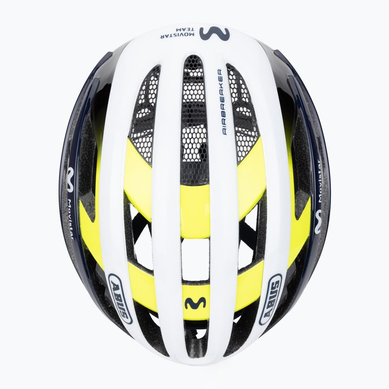 Bicycle helmet ABUS AirBreaker Movistar Team 24 navy/yellow/white 6