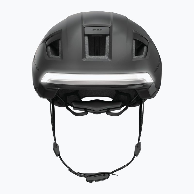 Bike helmet with indicators ABUS Hyp-E volcano titan 5