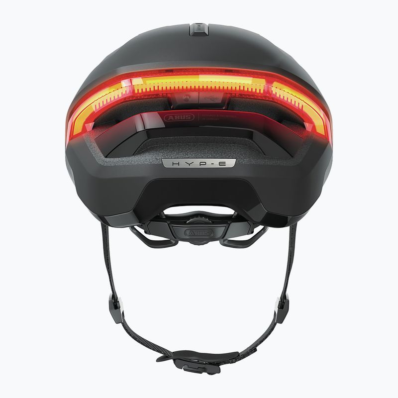 Bike helmet with indicators ABUS Hyp-E volcano titan 6
