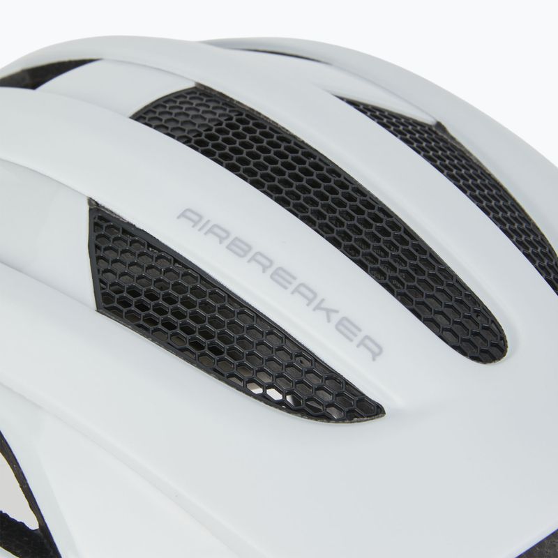Bicycle helmet ABUS AirBreaker fleece white matt 9