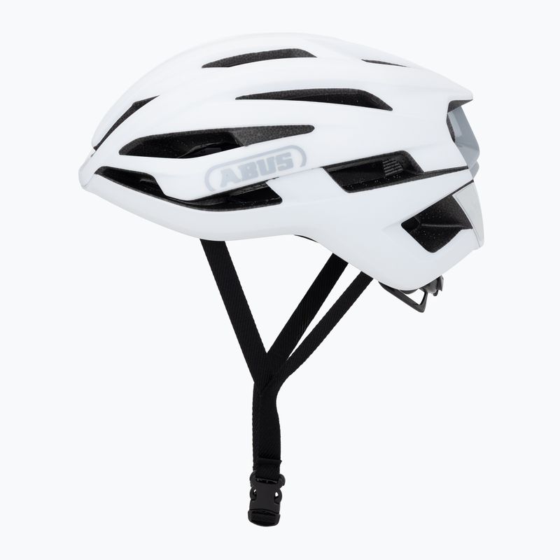 Bicycle helmet ABUS StormChaser Ace fleece white 3