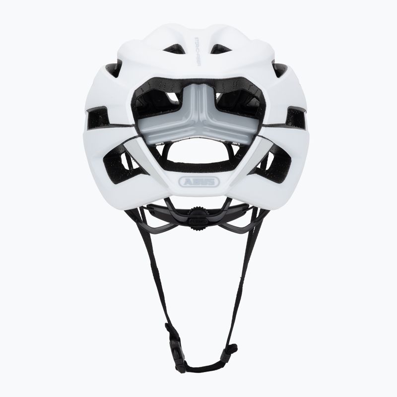 Bicycle helmet ABUS StormChaser Ace fleece white 4