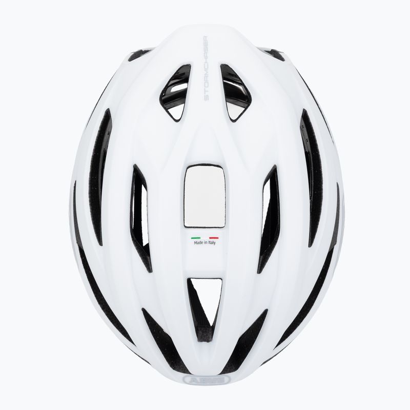 Bicycle helmet ABUS StormChaser Ace fleece white 6