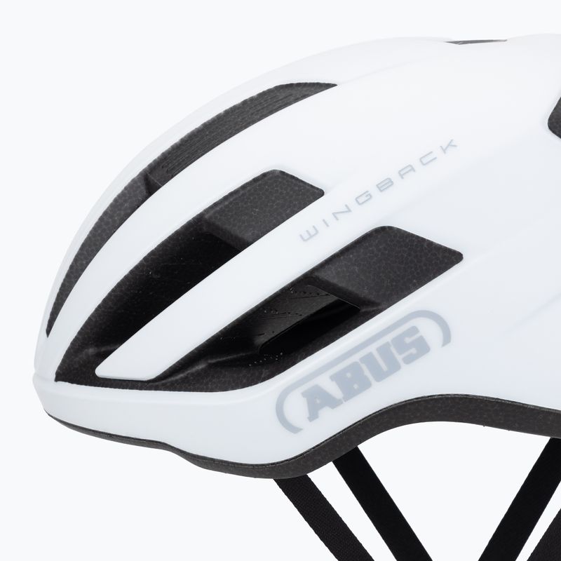 Bicycle helmet ABUS Wingback fleece white 7