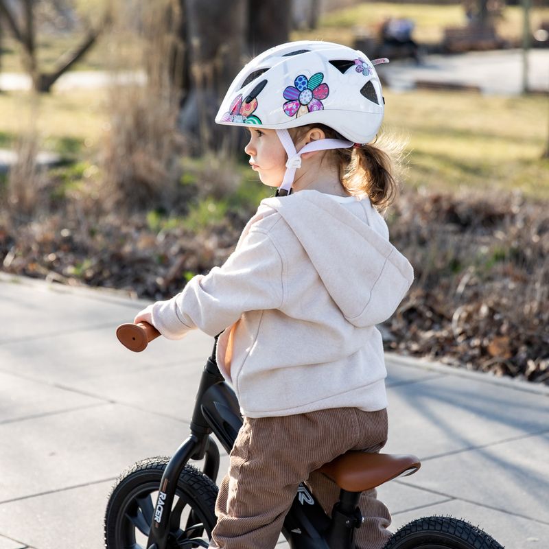 Children's bicycle helmet Alpina Ximo Flash white flower 11