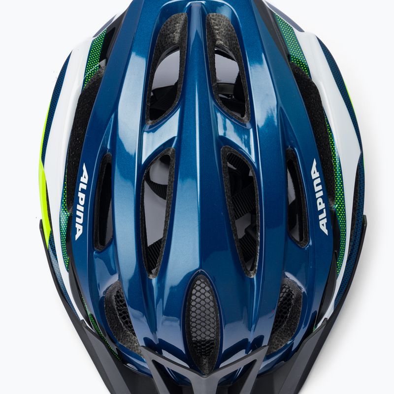 Bicycle helmet Alpina MTB 17 dark blue/neon 6