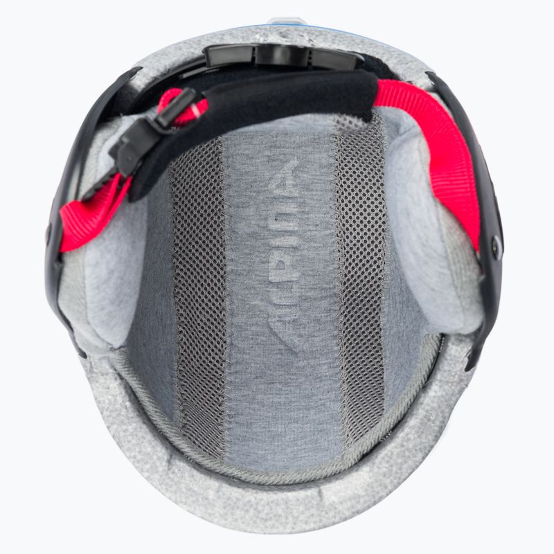Children's ski helmets Alpina Carat white/red/blue 5