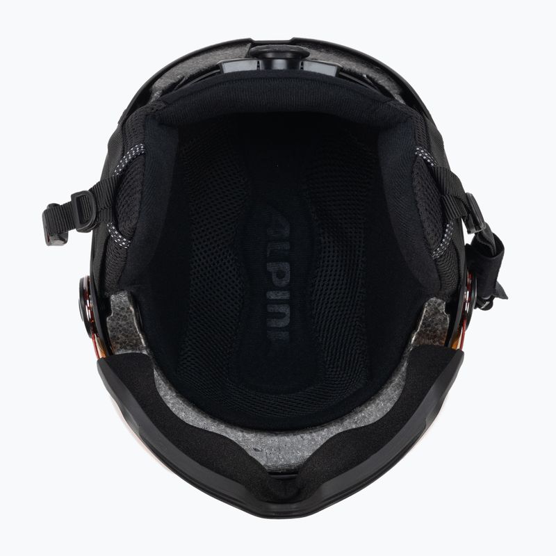 Ski helmet Alpina Arber Visor Q Lite black matte 5