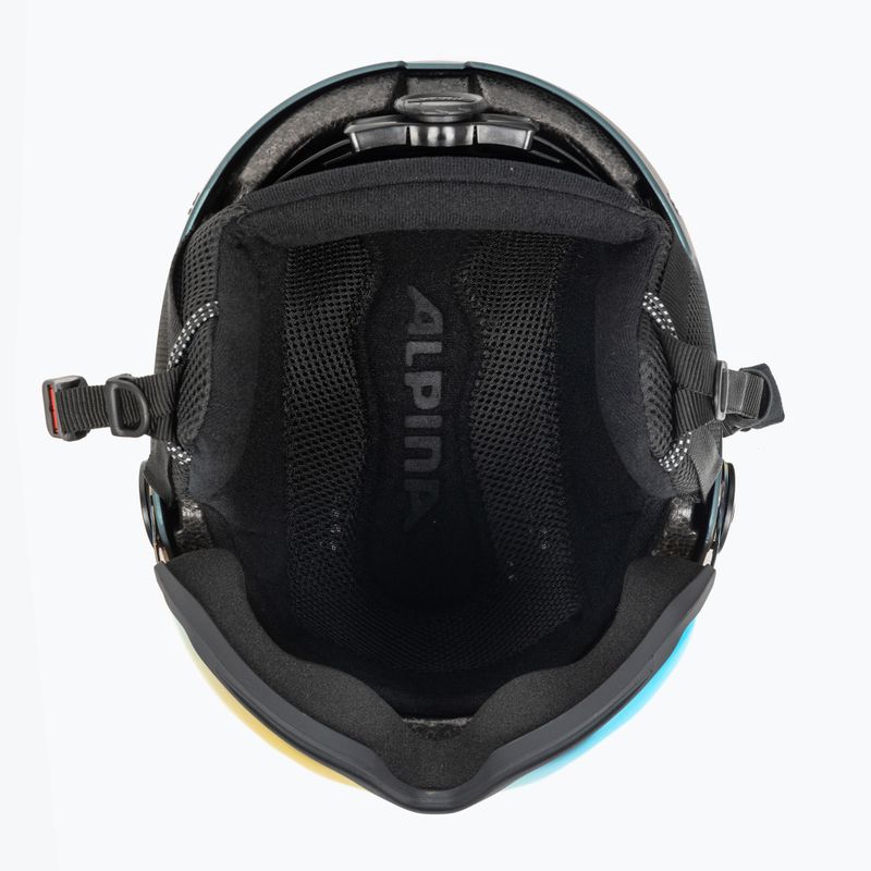 Ski helmet Alpina Arber Visor Q Lite petrol/green matt 5