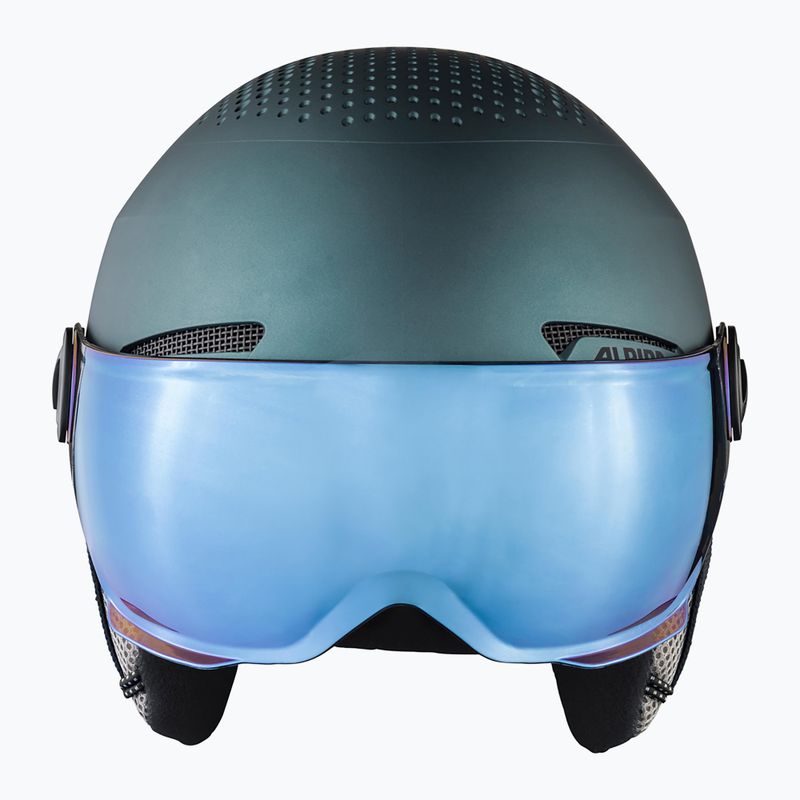 Ski helmet Alpina Arber Visor Q Lite petrol/green matt 11