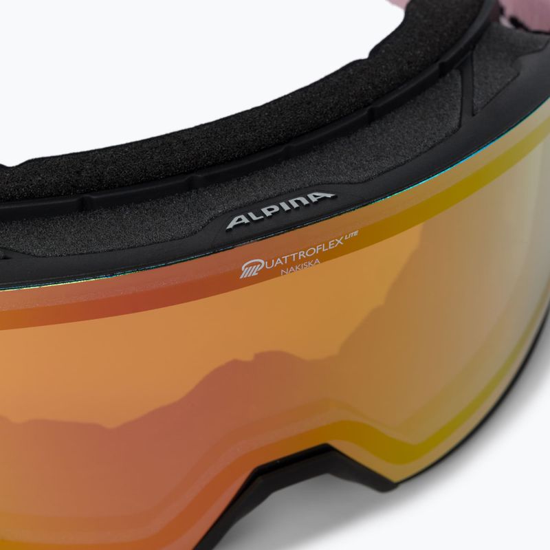 Ski goggles Alpina Nakiska Q-Lite black/rose matt/pink 5