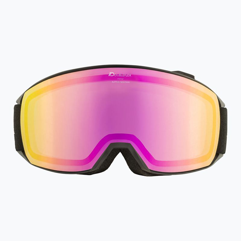 Ski goggles Alpina Nakiska Q-Lite black/rose matt/pink 7