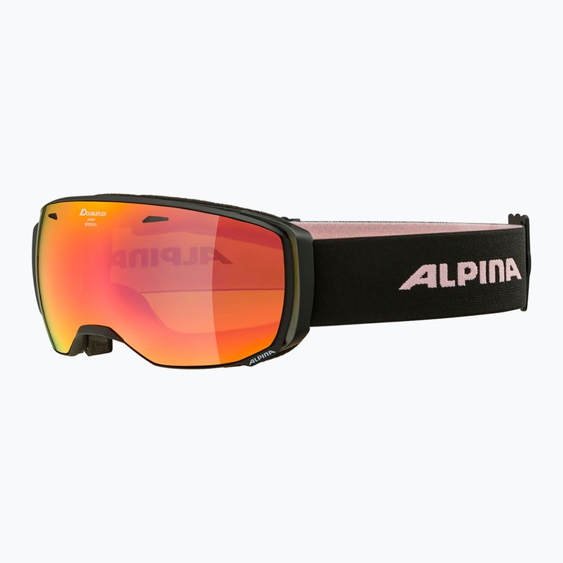 Ski goggles Alpina Estetica Q-Lite black/rose matt/rainbow sph 6