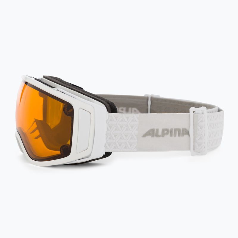 Ski goggles Alpina Double Jack Mag Q-Lite white gloss/mirror black 4