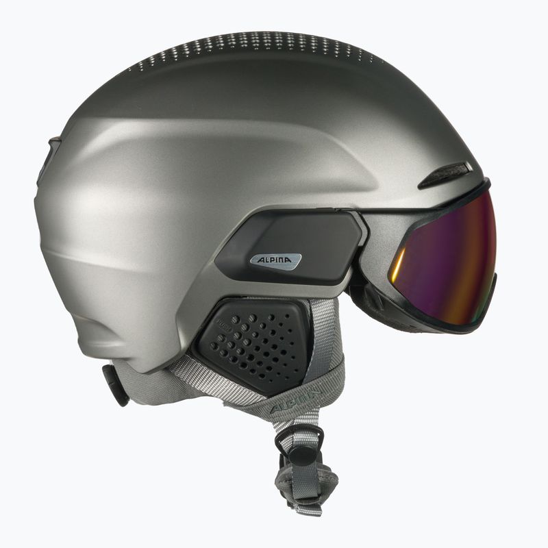 Ski helmet Alpina Alto QV gunmetal matt 4