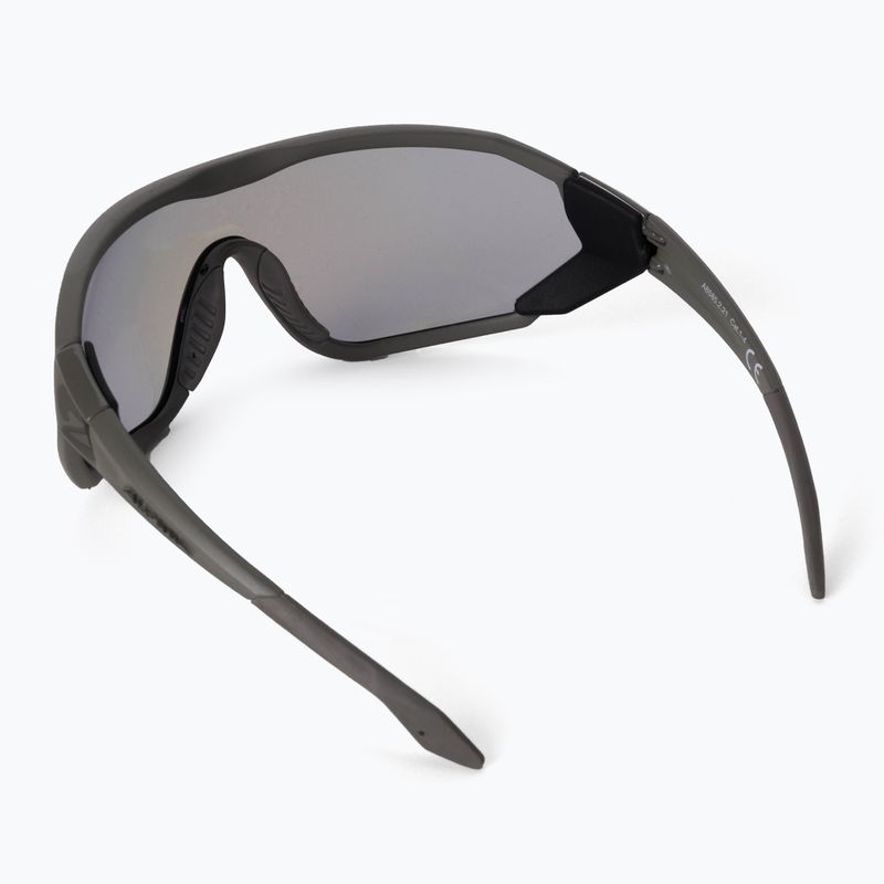 Bicycle goggles Alpina S-Way VM moon-grey matt/blue mirror 2
