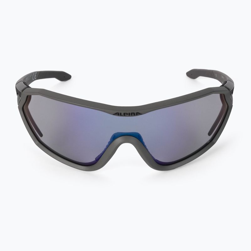 Bicycle goggles Alpina S-Way VM moon-grey matt/blue mirror 3