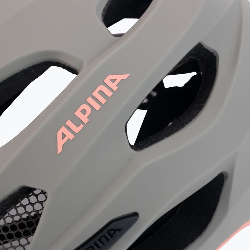 Bicycle helmet Alpina Carapax 2.0 moon grey peach matt 7
