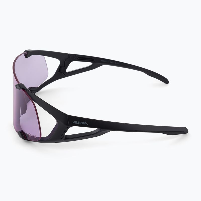 Alpina Hawkeye Q-Lite V black matt/purple sunglasses 4