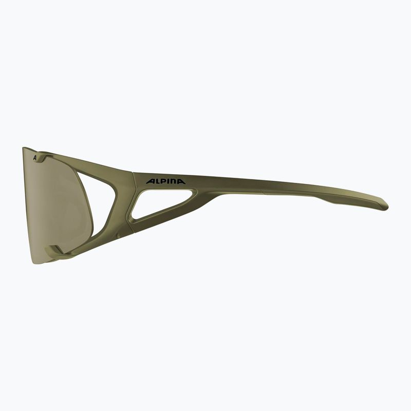 Alpina Hawkeye Q-Lite olive matt/silver mirror sunglasses 3