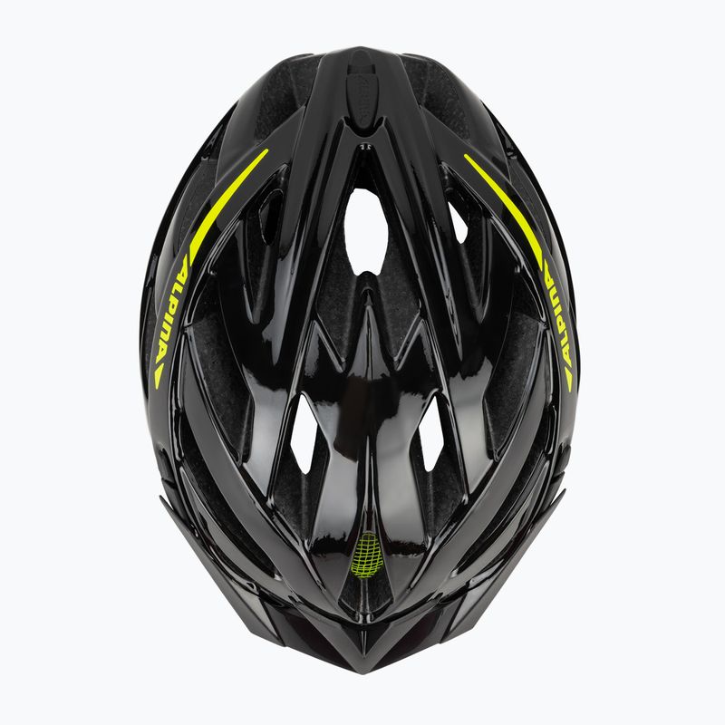 Bike helmet Alpina Panoma 2.0 black/neon yellow gloss 6