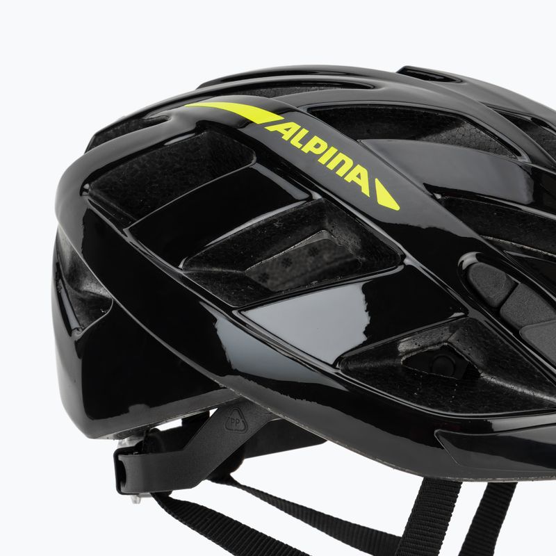 Bike helmet Alpina Panoma 2.0 black/neon yellow gloss 7