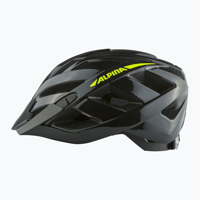 Bike helmet Alpina Panoma 2.0 black/neon yellow gloss 2