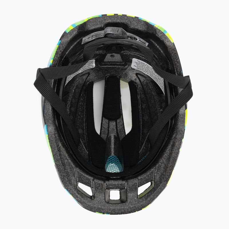 Alpina Pico children's bike helmet neon green/ blue gloss 5