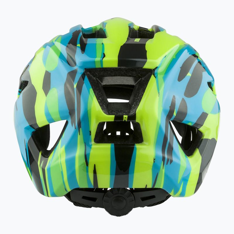 Alpina Pico children's bike helmet neon green/ blue gloss 4