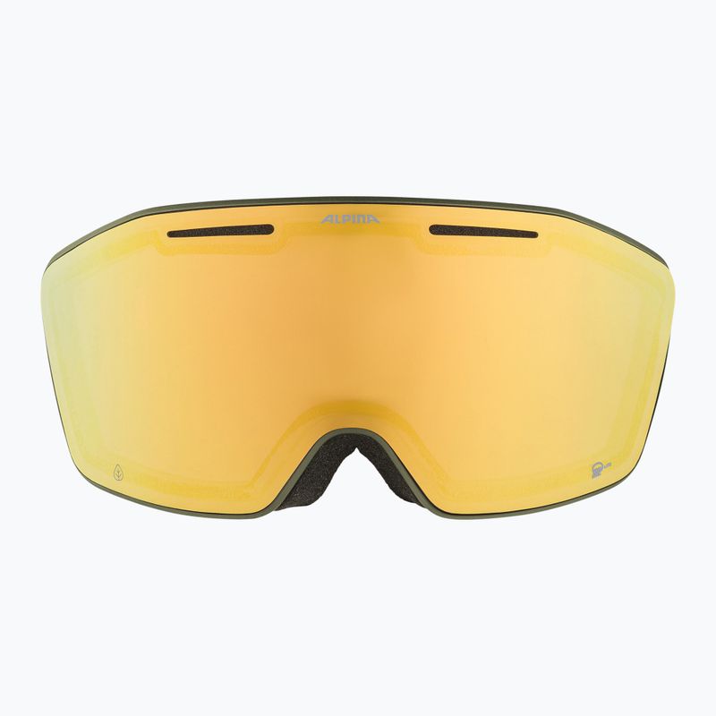 Alpina Nendaz Q-Lite S2 olive matt/gold ski goggles 3