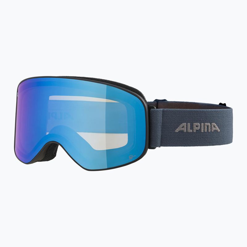 Alpina Slope Q-Lite ski goggles black/ dirblue matt/ blue