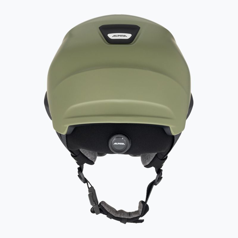 Alpina Alto Q-Lite olive matt ski helmet 3