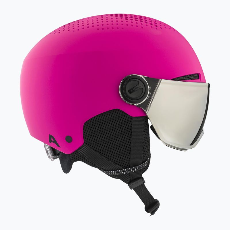 Alpina children's ski helmet Zupo Visor Q-Lite pink matt 4