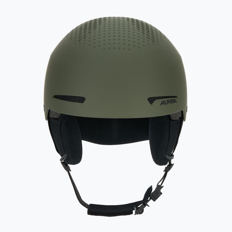 Alpina Arber olive matt ski helmet 2