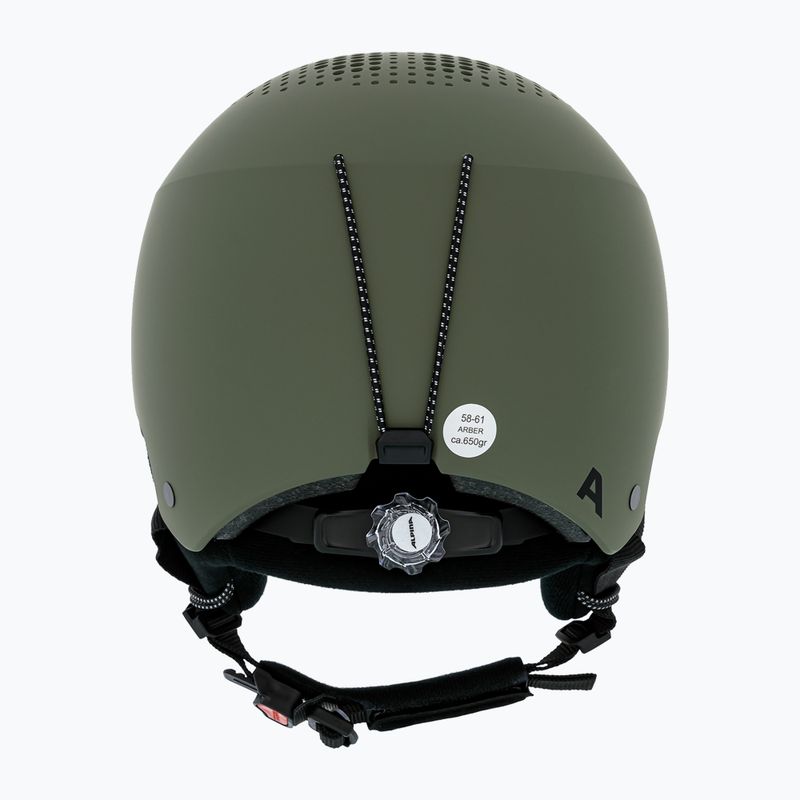 Alpina Arber olive matt ski helmet 2